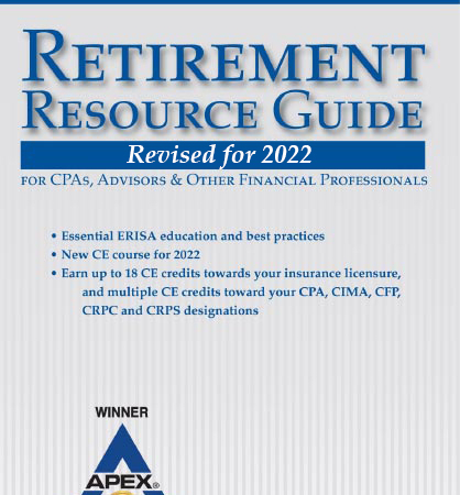 Cover of the Retirement Resource guide 2022
